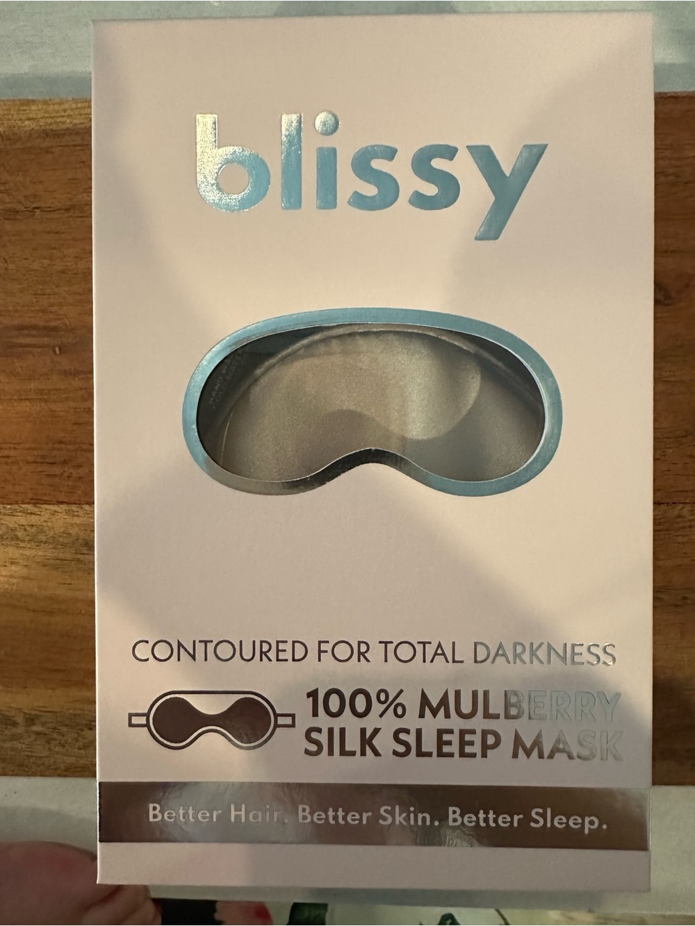 Blissy Pink Mulberry Silk Contoured Sleep Mask